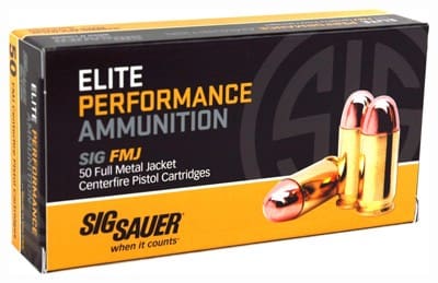 SIG AMMO 9MM 115GR FMJ 50RD – 10BX/CS
