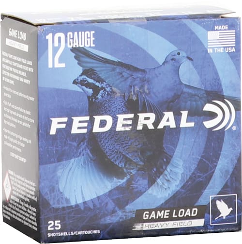 FEDERAL GAME SHOK 12GA 2.75″ – 1-1/8OZ #4 25RD 10BX/CS