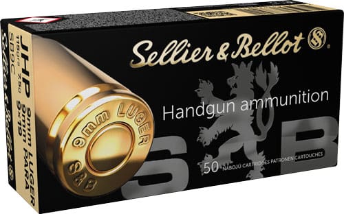S&B 9MM LUGER 115GR JHP – 50RD 20BX/CS