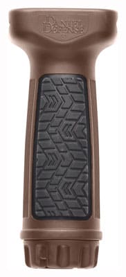 DANIEL DEF. VERTICAL FOREGRIP – BROWN FOR PICTAINNY RAIL