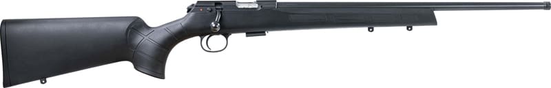 CZ 457 AMERICAN 17 HMR 20.5″ – THREADED BBL. BLACK STOCK