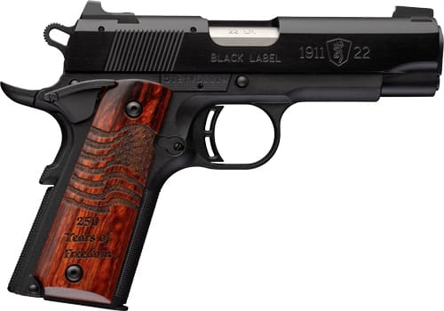 BROWNING 1911-22 BLACK LABEL – MEDALLION 22LR 3.6″ 250TH