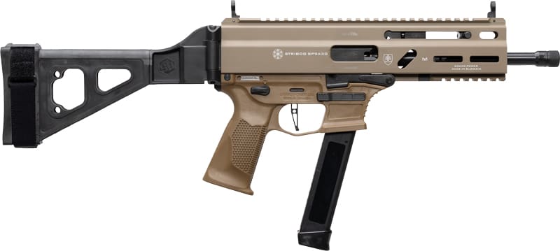 GRAND POWER STRIBOG SP9A3G 9MM – 8″ BBL 30 RD MAG W/BRACE FDE