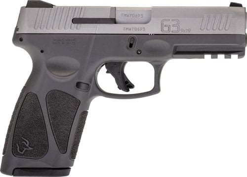TAURUS G3 9MM 15-SHOT 3-DOT – ADJ. GREY/SS POLYMER