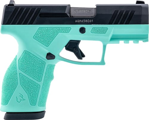 TAURUS GX2 9MM 13-SHOT ADJ. – CYAN FRAME BLACK SLIDE