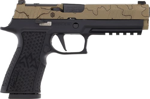 SIG P320 XTEN ENDURE 10MM 5″ – XRAY3 (3)15RD TAN TOPO/BLACK