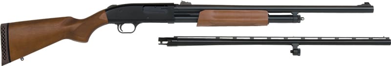 MOSSBERG 500 COMBO 12GA 3″ – 28″VR 24″RIFLED BLUED HARDWOOD