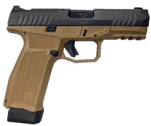 AREX DELTA GEN 2 X OR 9MM 1-17 – 1-17+2 MAG 4″ BLK SLIDE/FDE FR