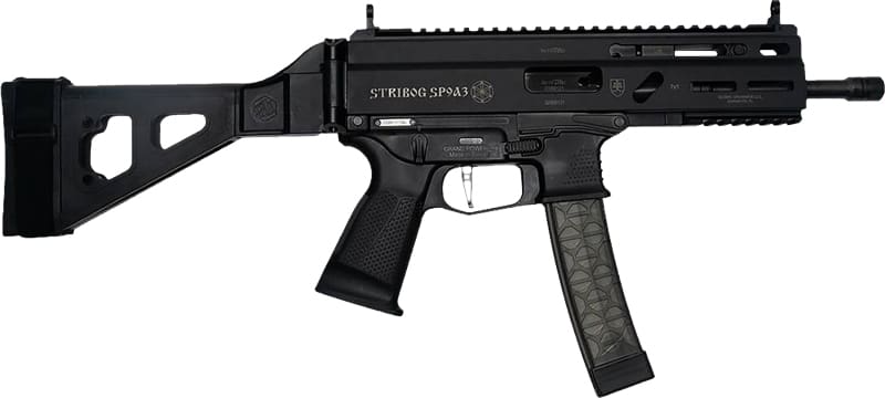GRAND POWER STRIBOG SP9A3 9MM – 8″ BBL 30 RD MAG W/BRACE BLK