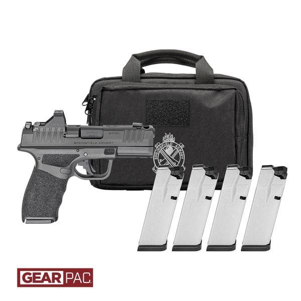 SPRINGFIELD HELLCAT PRO COMP – 9MM 3.8″ 10RD CA 4 MGS GEARPAC