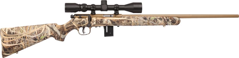 SAVAGE 93R17 XP CAMO 17HMR 21″ – W/3-9X40 COYOTE/EVO BRUSH CAMO