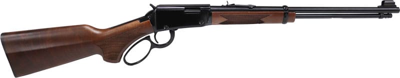 HENRY H1 WESTERN LEVER RIFLE – 22WMR 18.5″ BLUED WALNUT