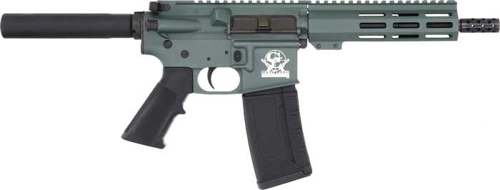 GLFA AR15 PISTOL 223 WYLDE – 7.5″ NITRIDE BBL CHARCOAL GRN