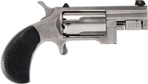 NAA SENTINEL MINI-REVOLVER – 22WMR 1 5/8″ WHITE DOT SS SYN