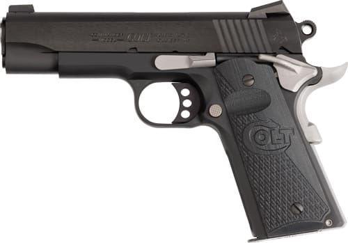 COLT NIGHT COMMANDER 45ACP – 4.25″ 8RD BLACK CERAKOTE BLUED