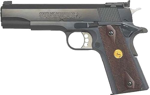 COLT GOLD CUP NATIONAL MATCH – 38 SUPER 5″ 8RD BLUED WALNUT