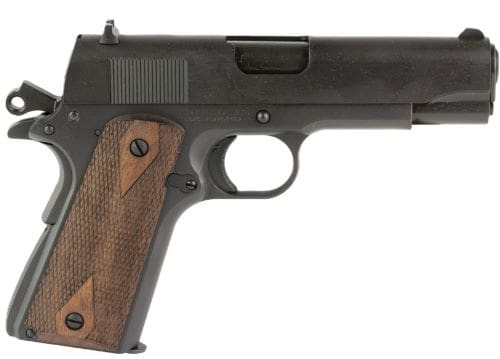 TISAS 1911 TANK COMMANDR 45ACP – 4.25″ BBL WOOD GRIP 7RD BLACK