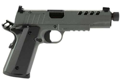 TISAS 1911 NIGHT STALKER 45ACP – 5″ THREADED BBL 8RD BLACK/GRY