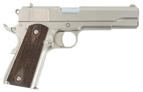 TISAS STAKEOUT 1911 38 SUPER – 5″ BBL 9RD WALNUT GRIP NICKEL