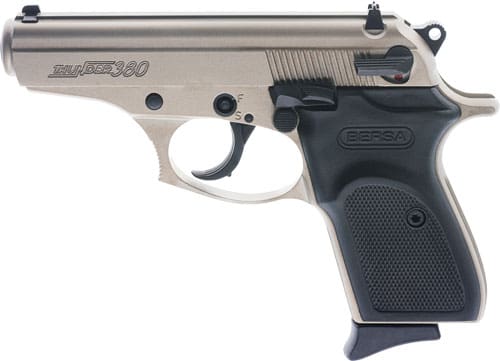 BERSA THUNDER 380ACP FS – 8 SHOT SATIN NICKEL SYN