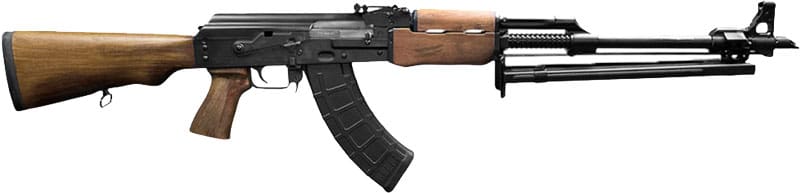 ZASTAVA M72 RPK RIFLE 7.62X39 – 1-30RD 21″ BBL. BIPOD WOOD STK