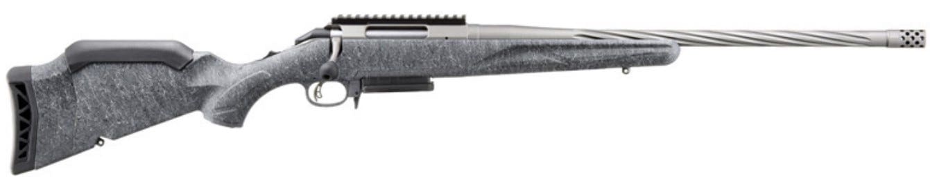 RUGER AMERICAN G2 6.5CM RFL 20″ SPIRAL FLUTED BBL, GRY SPLTTR STOCK, 3RD