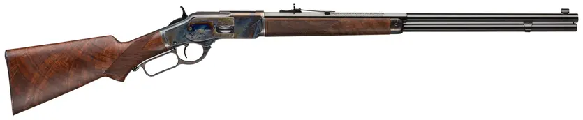 WRA M73 DLX 1/2 OCT CH LEVER RIFLE, 24″,S,45 COLT GRD V/VI WOOD