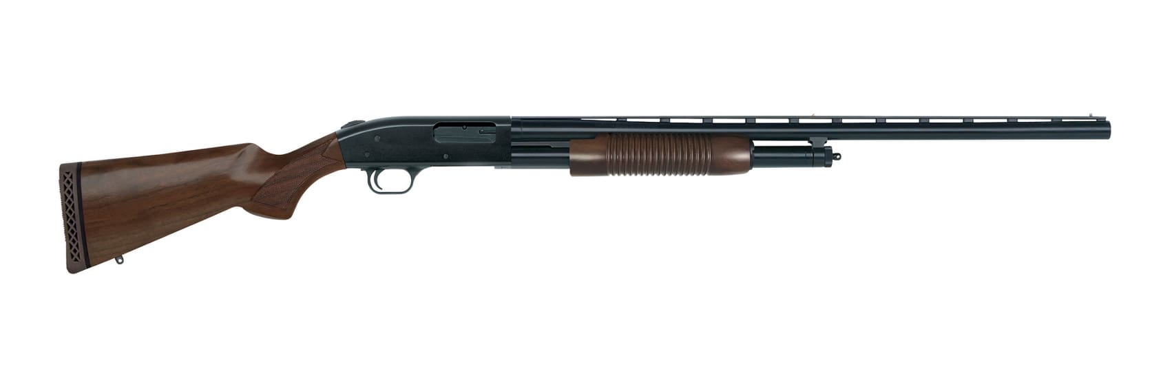 MOSSBERG 500 RETROGRADE FIELD 12GA 28″ WD W/CORN COB FOREND