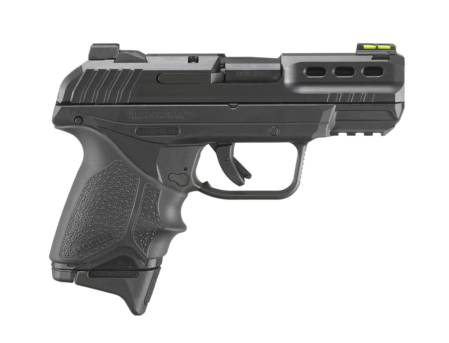 RUGER SECURITY 380 W/ HOGUE GRIP SLEEVE PSTL BLACK 10RD