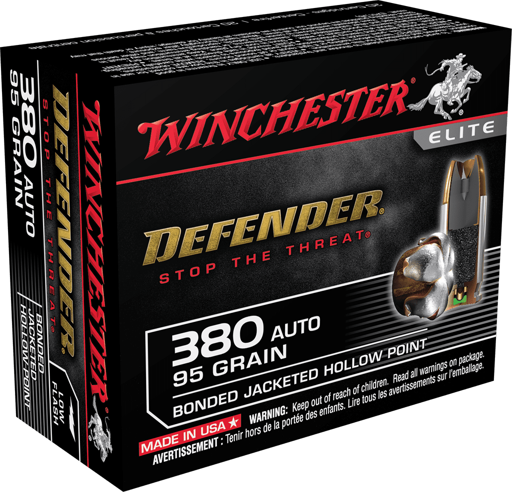 WINCHESTER SPRME 380ACP 95GR JHP 20RD BOX 200RD CASE
