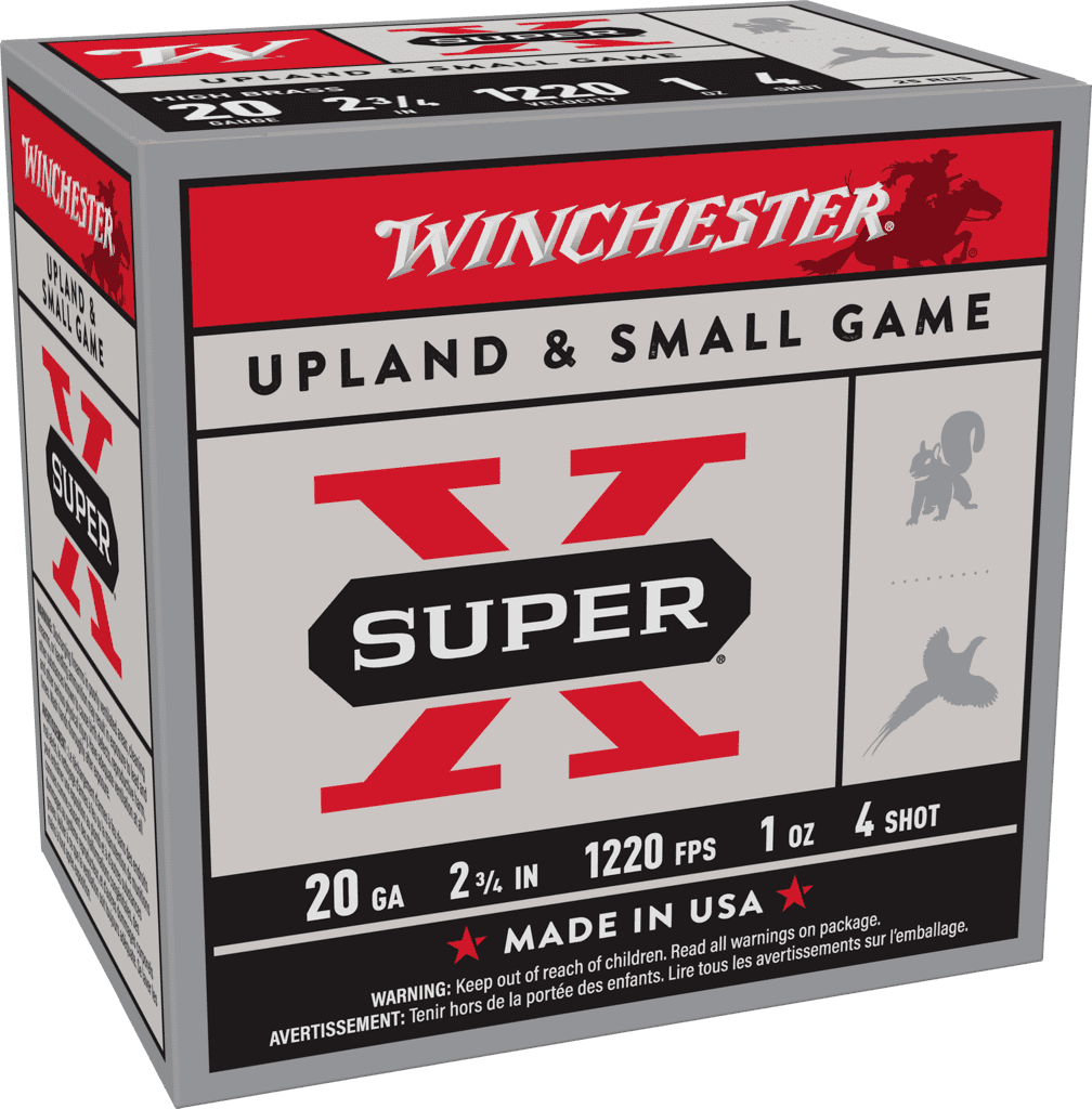 WINCHESTER SPR-X HB GL 20GA 23/4 #4 1OZ 25RD BX 250RD CS