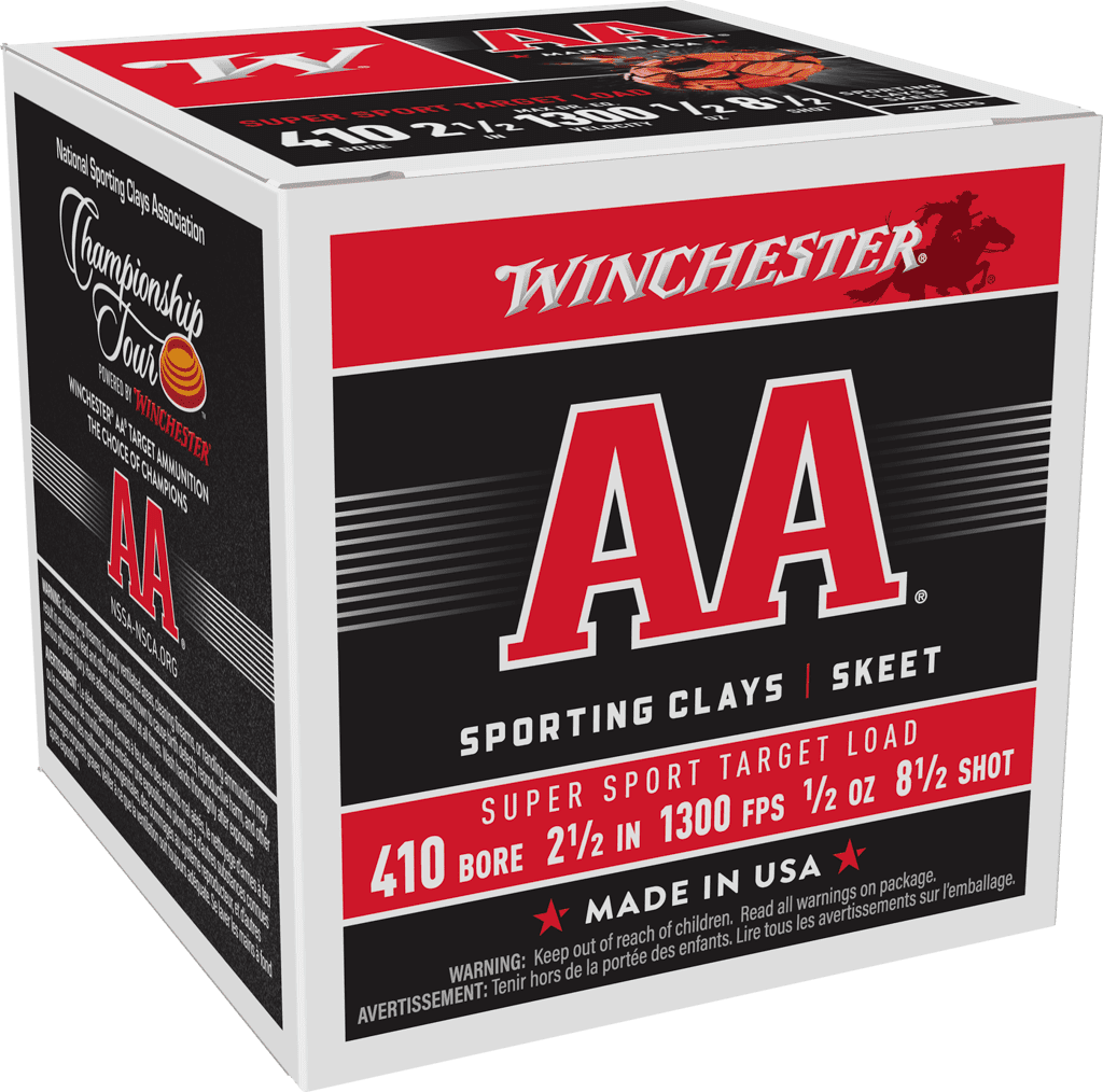 WINCHESTER AA SUPER SPORT 410GA 2 1/2″ 1/2 OZ #8.5 25RD BX 250RD CASE