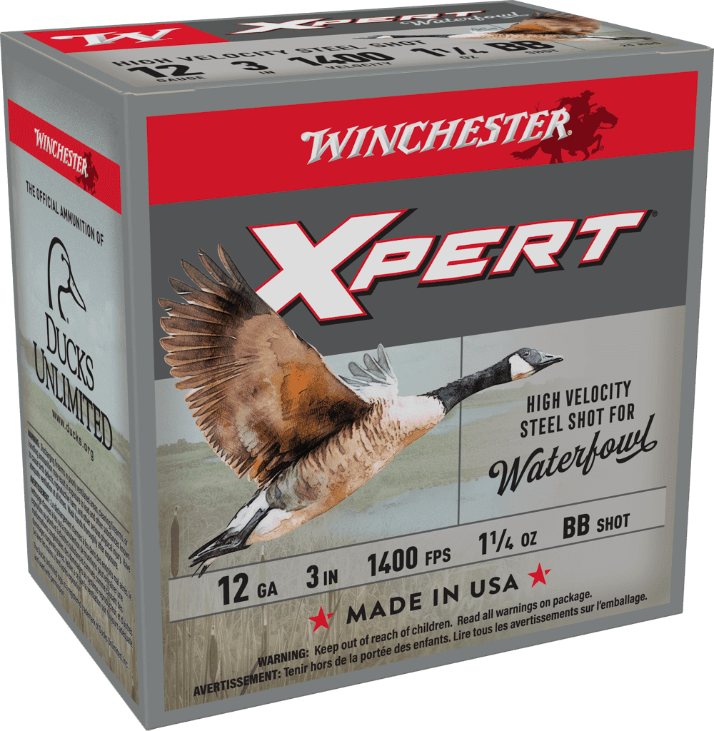 WINCHESTER SUPER X XPERT STEEL 12GA 3″ 1-1/8 OZ BB 25RD BX 250RD CASE