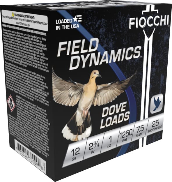 FIOCCHI 12G 2-3/4″ 1OZ 7.5SHT G&T 25/250RDS