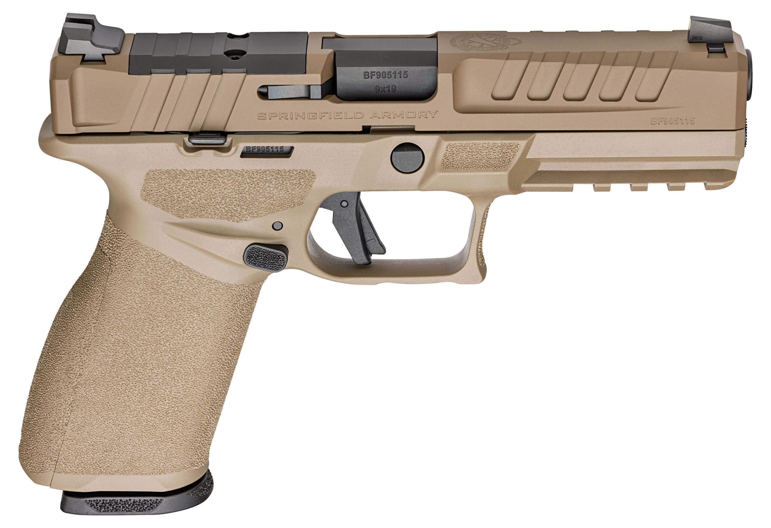 SPRINGFIELD ARMORY ECHELON FDE PSTL U NOTCH 9MM PSTL 4.5″ 1-17RD 1-20RD