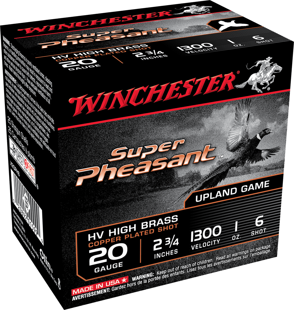 WINCHESTER SUPER PHEASANT 20GA 2.75″ 1OZ #6 25RDS COPPR PLTD