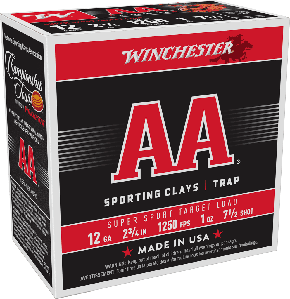 WINCHESTER AA SUPER SPORT 12G 2 3/4″ 1OZ 7.5SHT 25/250RDS