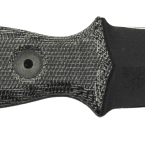 HALF FACE BLADES TRIDENT DAGGER 3" BLADE, 6.75" OA, S45VN STEEL, HRC60, ARMOR BLK, GRY MICARTA GRIP
