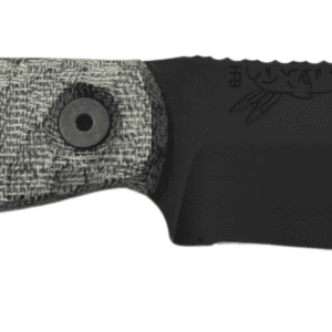 HALF FACE BLADES CROW SCALPER 4" BLADE, 8.3"OA, S45VN STEEL, ARMORY BLK, GRAY MICARTA GRIP