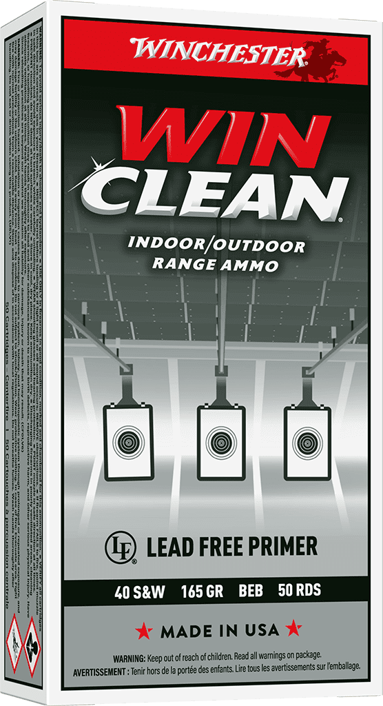 WINCHESTER 40 S&W SUPER-X TARGET WINCLEAN 165 GR 50 RD/BX 10 BX/CS