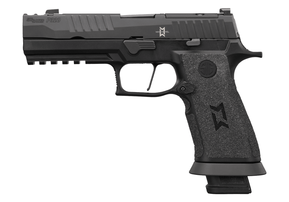 SIG SAUER P320 X-FULL M.OD. 9MM PISTOL MAX MICHEL SIGNATURE SERIES, O.R.,COMP, 3-21RD MAGS