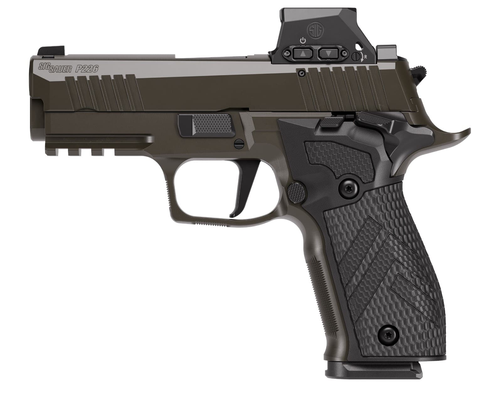 SIG SAUER P226 X CARRY LEGION SAO ROMEO X S.L. 9MM PISTOL 3.8″ SIGLOC PRO O.R. GRY 3-18RD MAGS