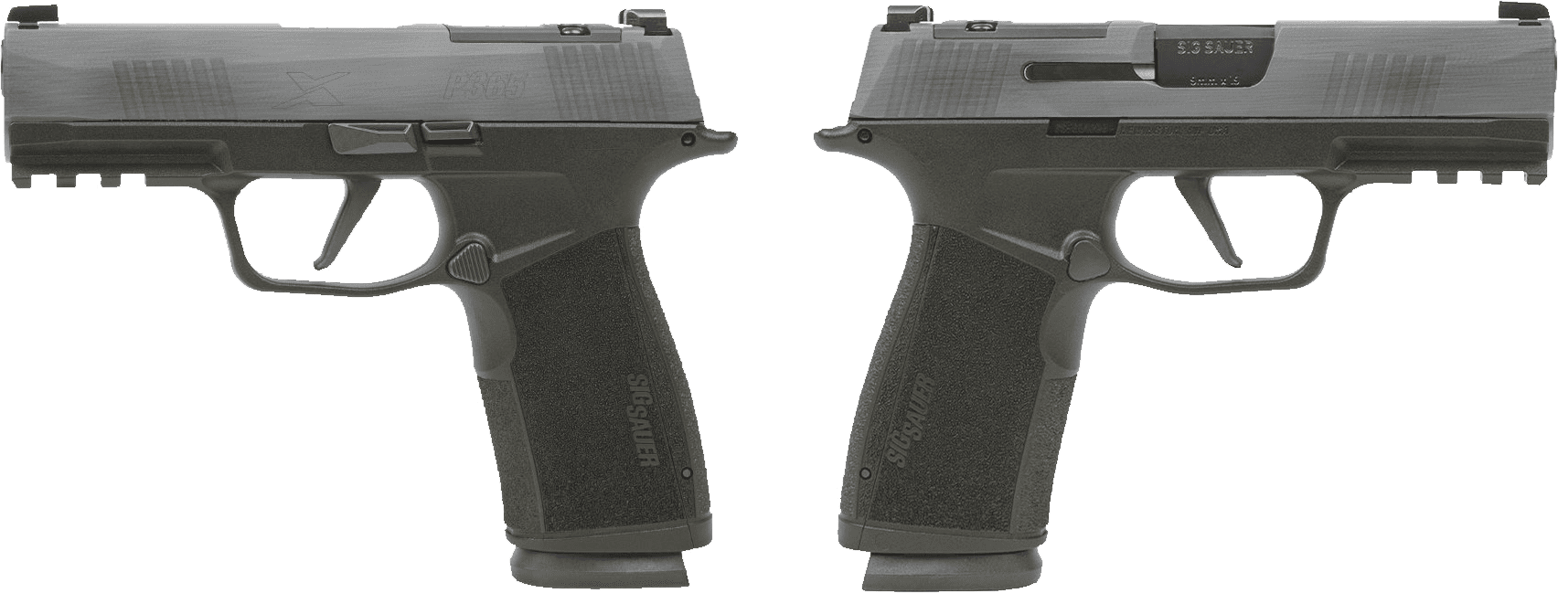 SIG SAUER P365 X-MACRO 9MM PSTL 3.7″ CRUSHED SILVER BATTLEWORN 2-17RD MAGAZINES