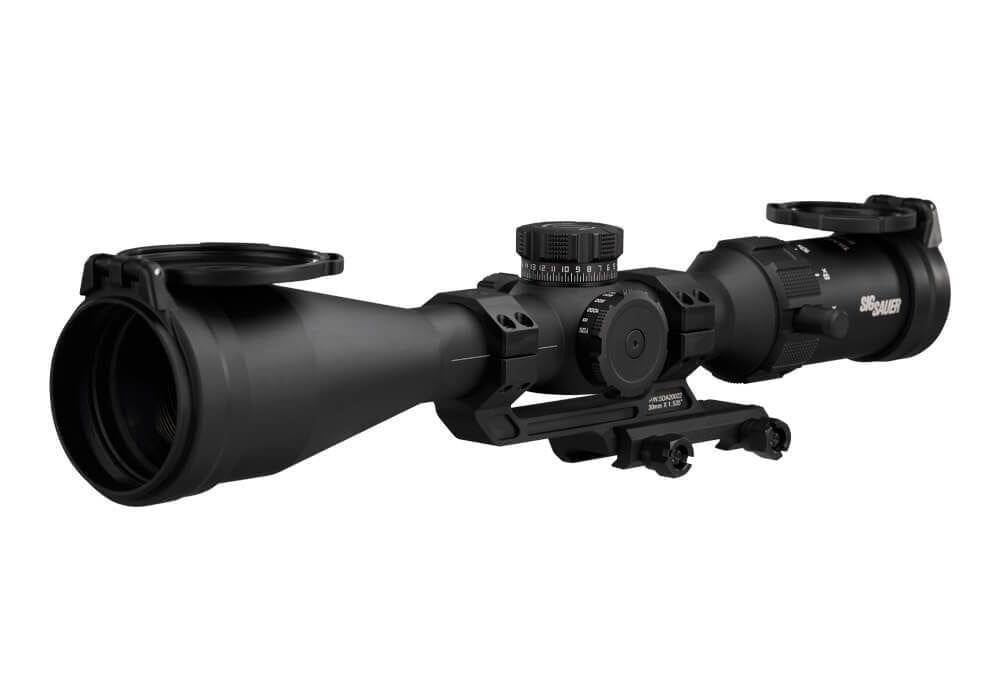 SIG SAUER TANGO SPR 6-24X52MM SCOPE 30MM SFP MOA RETICLE, SIDE FOCUS .25MOA BLACK W/ MOUNT