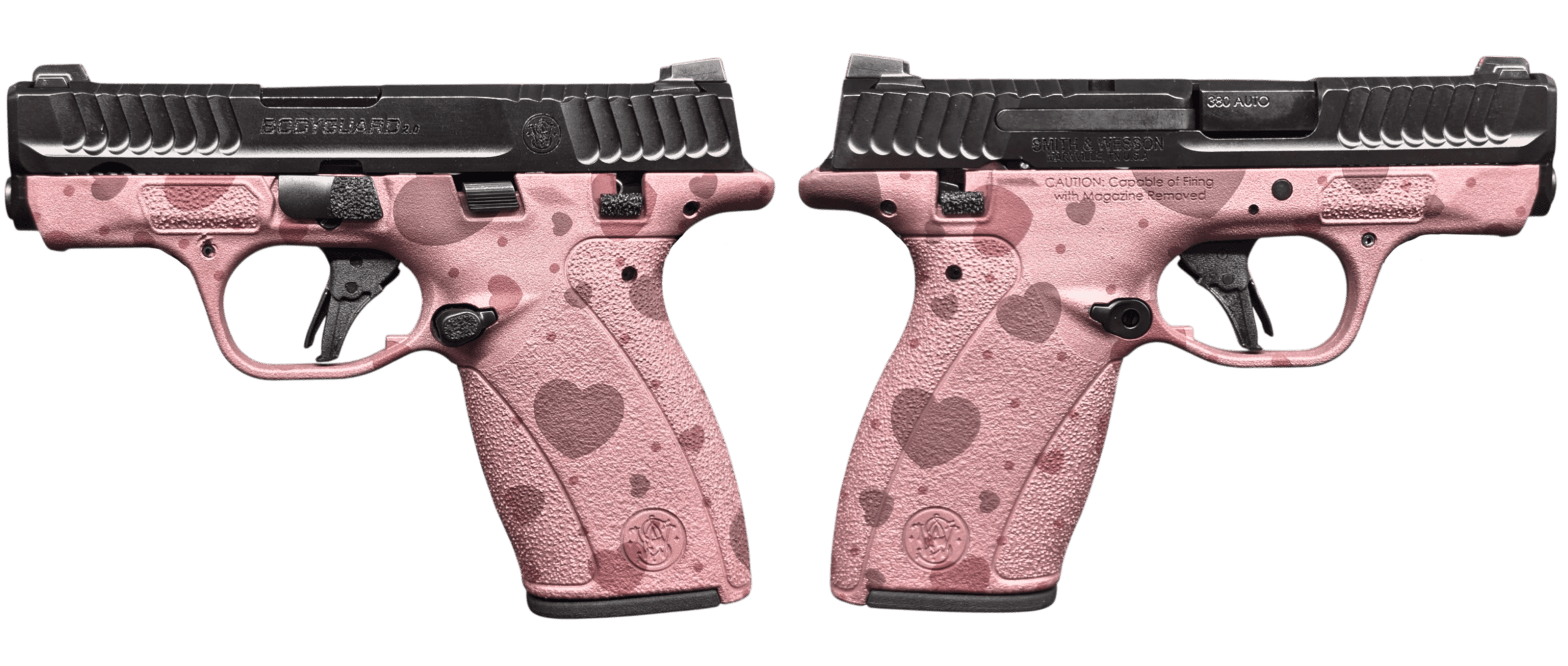SMITH & WESSON BODYGUARD 2.0 MS BLUSH HEARTS 380ACP 2.75″ 1-10RD 1-12RD