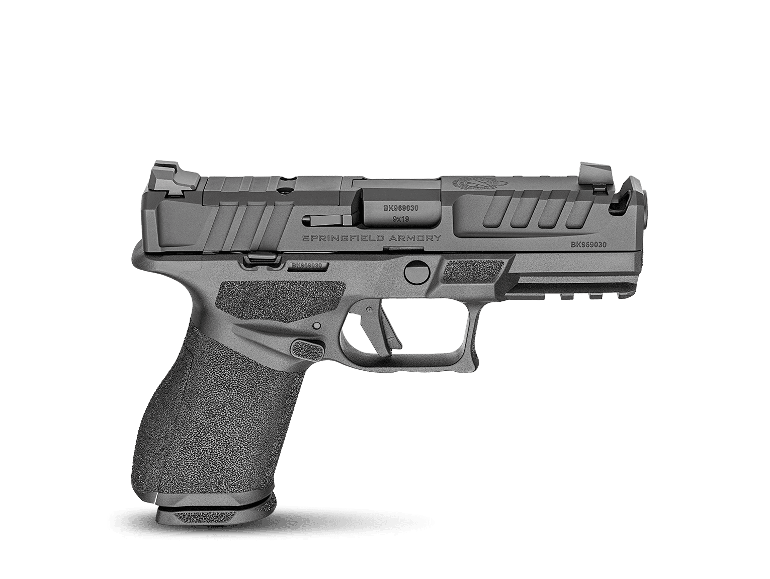SPRINGFIELD ARMORY ECHELON 4.0C COMP 9MM PISTOL 4″ BLACK U NOTCH 2-15RD MAGS