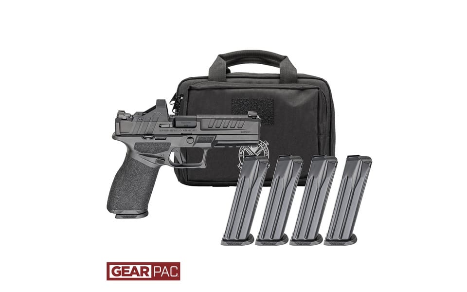 SPRINGFIELD ARMORY ECHELON 4.0C L.C. CMPCT 9MM PISTOL U DOT GEAR PAC VIRIDIAN RFX11,BAG,4MAGS