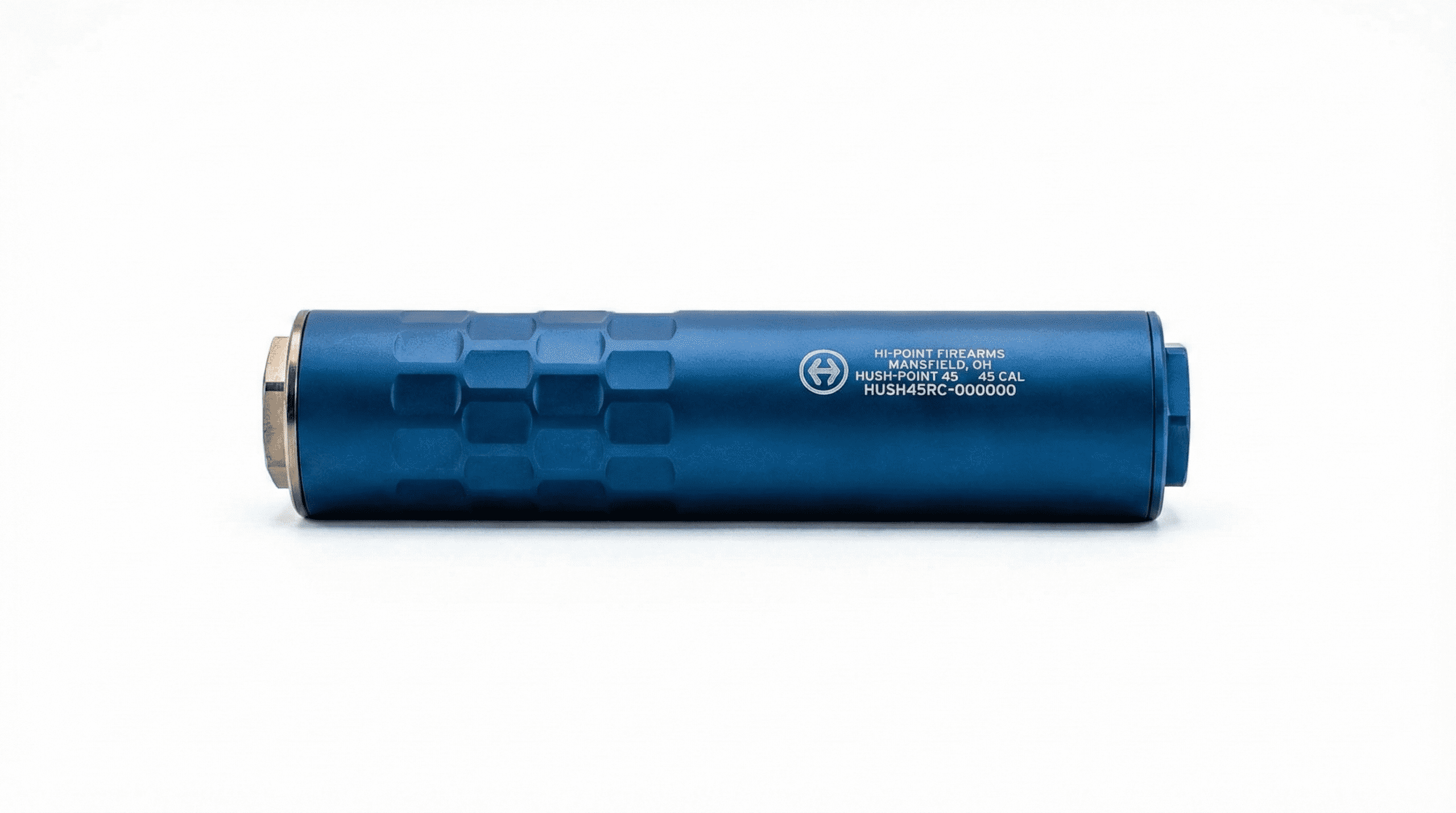 HI POINT HUSH POINT 45/9 SUPPRESSOR, MONOCORE – HARD ANODIZED, 1/2X28 & .578X28 DIRECT THREAD BASE