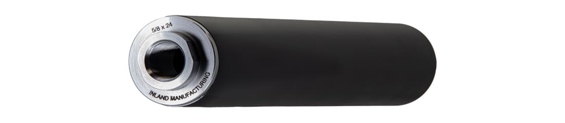 INLAND I-CAN II 7.5″ Stainless Steel Black Ceramic .45 (5/8×24) Suppressor, 5/8×24 direct thread bas