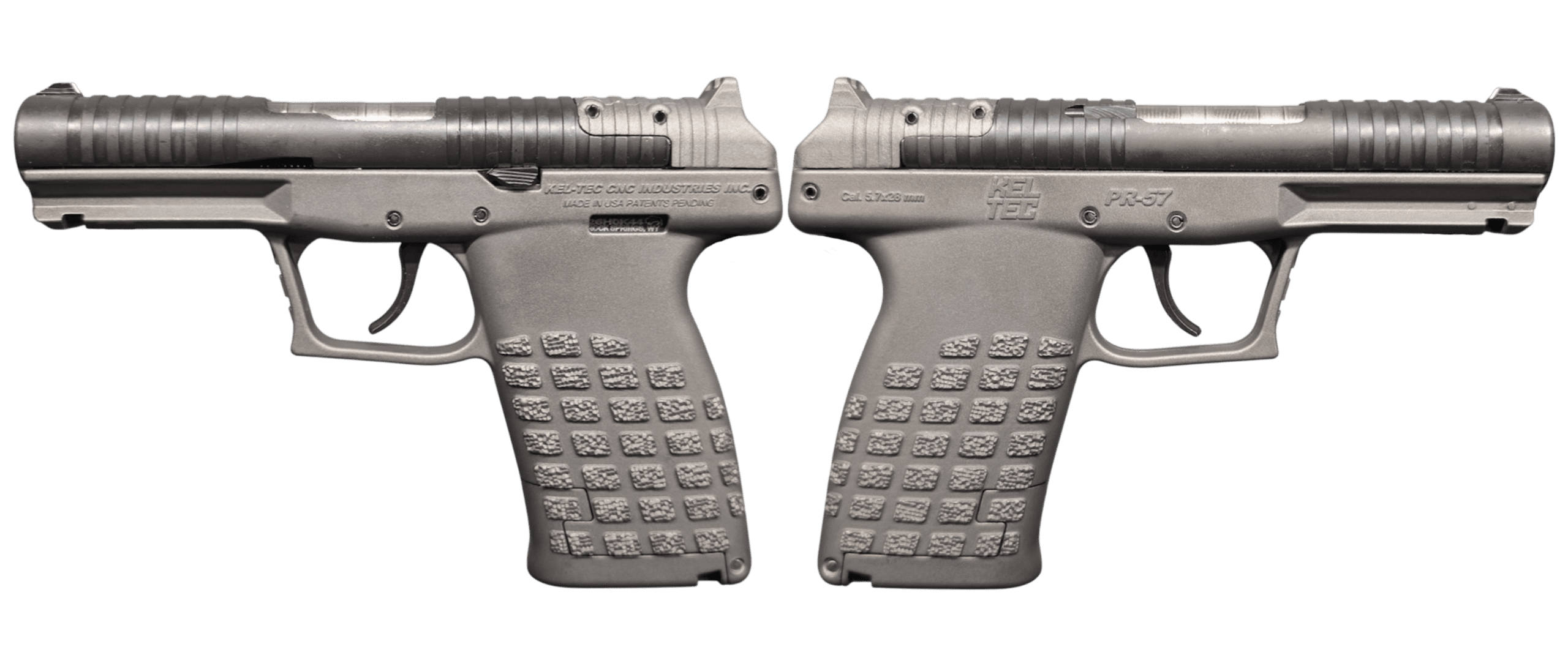 KELTEC PR57 5.7X28 PISTOL 4.64″BBL OPTIC READY, TUNGSTEN, 20+1, 2-STRIPPER CLIPS
